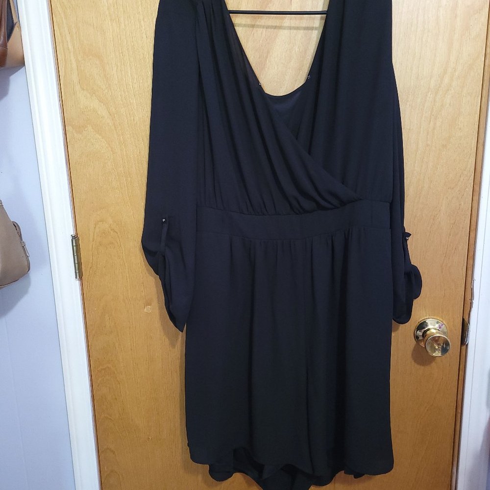 Lane Bryant Surplice Shorts Romper Jumper Size 24 Plus Size Outfit NICE!